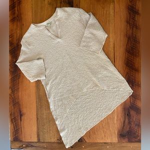 J. Bee Comfy Stretch Top, Beautiful Latte Color, Great Neutral Basic, Size Large